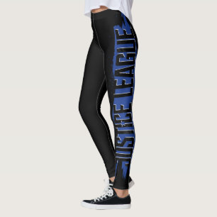 Justizbehörde  Blue Stroke Justice League Logo Leggings