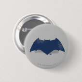 Justizbehörde| Brush & Halftone Batman Symbol Button (Vorne & Hinten)
