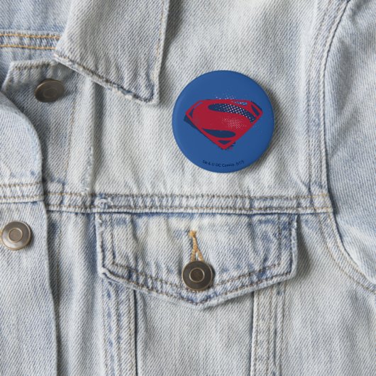 Justizbehörde| Brush & Halftone Superman Symbol Button (Beispiel)