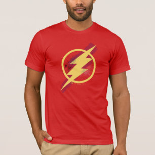 Justizbehörde  Brush-Symbol und Halbfone-Flash-Sy T-Shirt