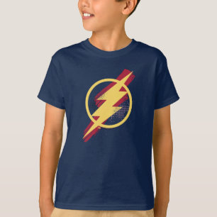 Justizbehörde  Brush-Symbol und Halbfone-Flash-Sym T-Shirt