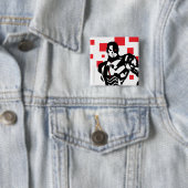 Justizbehörde| Cyborg Digital Noir Pop Art Button (Beispiel)