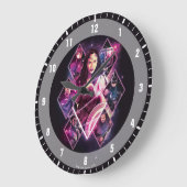 Justizbehörde| Diamond Galactic Group Panels Große Wanduhr (Winkel)