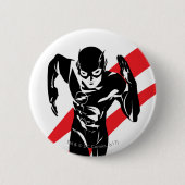Justizbehörde| Flash Running Noir Pop Art Button (Vorderseite)