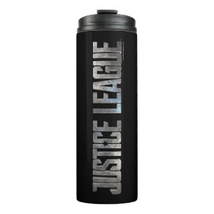 Justizbehörde  Metallisches Logo der Gerechtigkeit Thermosbecher