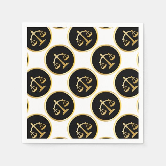 Justizbehörde personalisiert Schicksal als Ziel Serviette (Vorderseite)