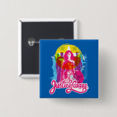 Justizbehörde| Retro Group & Logo Pop Art Button (Vorne & Hinten)