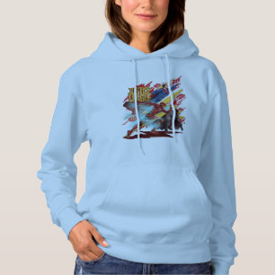 Justizbehörde  Superman, Flash & Batman Abzeichen Hoodie