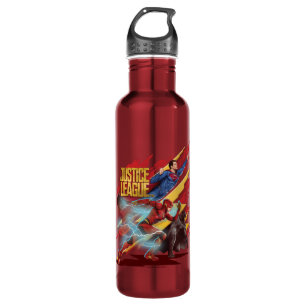 Justizbehörde  Superman, Flash & Batman Abzeichen Trinkflasche