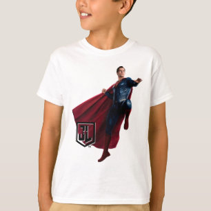 Justizbehörde Supermann auf Schlachtfeld T-Shirt