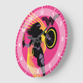 Justizbehörde| Symbol für die Silhouette der Frau Große Wanduhr (Winkel)