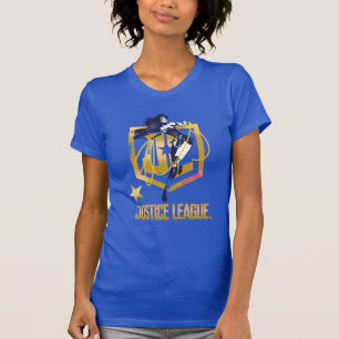 Justizbehörde  Wonder Woman JL Logo Pop Art T-Shirt