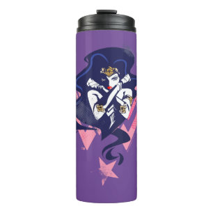 Justizbehörde  Wonder Woman & Symbol Pop Art Thermosbecher