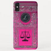 JUSTIZBÜRO, ATTORNEY Monogram Pink Case-Mate iPhone Hülle (Rückseite)