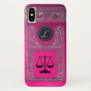 JUSTIZBÜRO, ATTORNEY Monogram Pink iPhone X Hülle