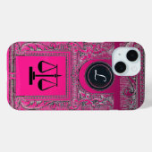 JUSTIZBÜRO, ATTORNEY Monogram Pink Case-Mate iPhone Hülle (Rückseite (Horizontal))