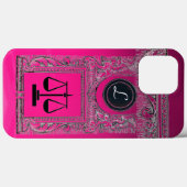 JUSTIZBÜRO, ATTORNEY Monogram Pink Case-Mate iPhone Hülle (Rückseite (Horizontal))
