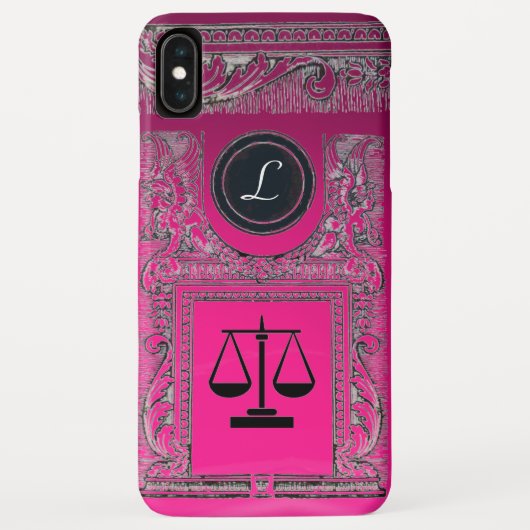 JUSTIZBÜRO, ATTORNEY Monogram Pink Case-Mate iPhone Hülle (Rückseite)