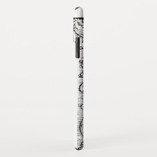 JUSTIZBÜRO,ATTORNEY Monogram White Case-Mate iPhone Hülle (Hinten/Rechts)