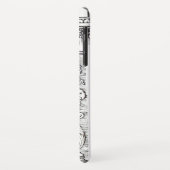 JUSTIZBÜRO,ATTORNEY Monogram White Case-Mate iPhone Hülle (Hinten/Links)