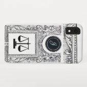 JUSTIZBÜRO,ATTORNEY Monogram White Case-Mate iPhone Hülle (Rückseite (Horizontal))