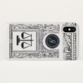 JUSTIZBÜRO,ATTORNEY Monogram White Case-Mate iPhone Hülle (Rückseite (Horizontal))
