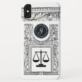 JUSTIZBÜRO,ATTORNEY Monogram White Case-Mate iPhone Hülle (Rückseite)