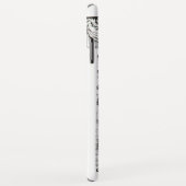 JUSTIZBÜRO,ATTORNEY Monogram White Case-Mate iPhone Hülle (Hinten/Rechts)