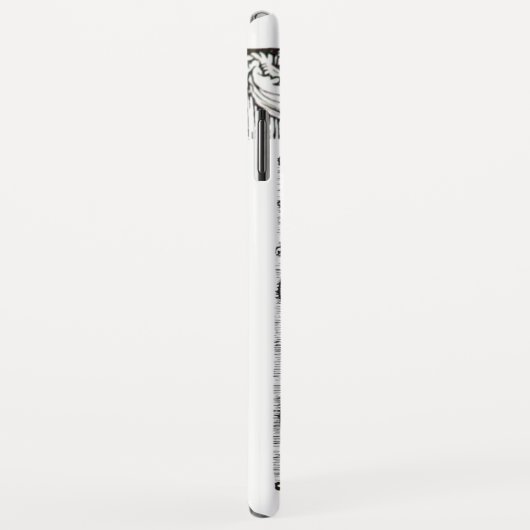 JUSTIZBÜRO,ATTORNEY Monogram White Case-Mate iPhone Hülle (Hinten/Rechts)