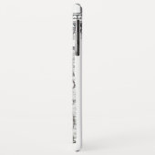 JUSTIZBÜRO,ATTORNEY Monogram White Case-Mate iPhone Hülle (Hinten/Links)