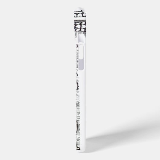 JUSTIZBÜRO,ATTORNEY Monogram White Case-Mate iPhone Hülle (Rückseite / Links)