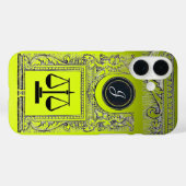 JUSTIZBÜRO, ATTORNEY Monogram Yellow Case-Mate iPhone Hülle (Rückseite (Horizontal))