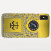JUSTIZBÜRO, ATTORNEY YELLOW Monogram Case-Mate iPhone Hülle (Rückseite (Horizontal))