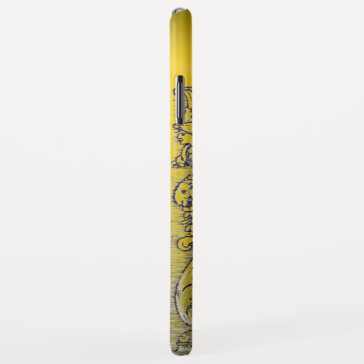 JUSTIZBÜRO, ATTORNEY YELLOW Monogram Case-Mate iPhone Hülle (Hinten/Rechts)