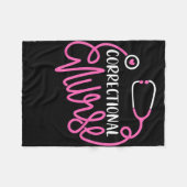 Justizielle Krankenpflege Funny Forensic Nursing Fleecedecke (Vorderseite (Horizontal))