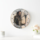 Justizielle Liga | Aquaman auf dem Schlachtfeld Große Wanduhr (Zuhause)