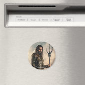 Justizielle Liga | Aquaman auf dem Schlachtfeld Magnet (In Situ (Geschirrspüler))