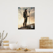 Justizielle Liga | Aquaman auf dem Schlachtfeld Poster (Küche)