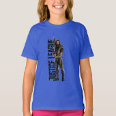 Justizielle Liga | Aquaman auf dem Schlachtfeld T-Shirt (Vorderseite)