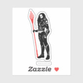 Justizielle Liga | Aquaman Pose Noir Pop Art Aufkleber (Blatt)