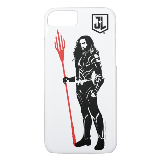 Justizielle Liga | Aquaman Pose Noir Pop Art Case-Mate iPhone Hülle (Rückseite)
