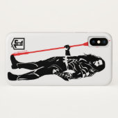 Justizielle Liga | Aquaman Pose Noir Pop Art Case-Mate iPhone Hülle (Rückseite (Horizontal))