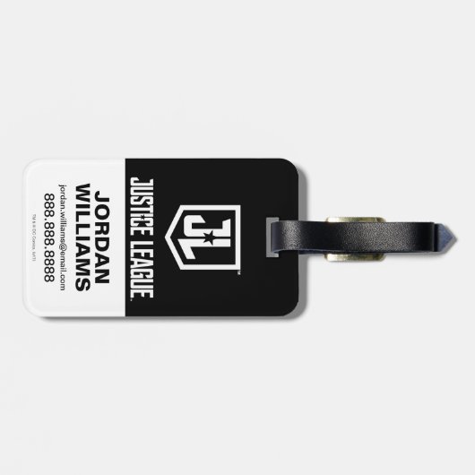 Justizielle Liga | Aquaman Pose Noir Pop Art Gepäckanhänger (Rückseite horizontal)