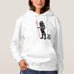 Justizielle Liga Aquaman Pose Noir Pop Art Hoodie
