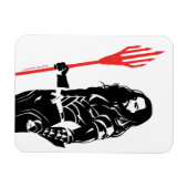 Justizielle Liga | Aquaman Pose Noir Pop Art Magnet (Horizontal)