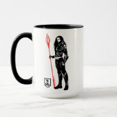Justizielle Liga | Aquaman Pose Noir Pop Art Tasse (Links)