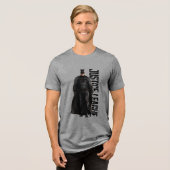 Justizielle Liga | Batman auf dem Schlachtfeld Tri-Blend Shirt (Vorderseite voll)