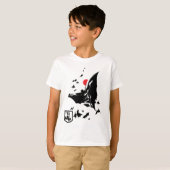 Justizielle Liga | Batman in der Cloud of Bats Pop T-Shirt (Vorne ganz)