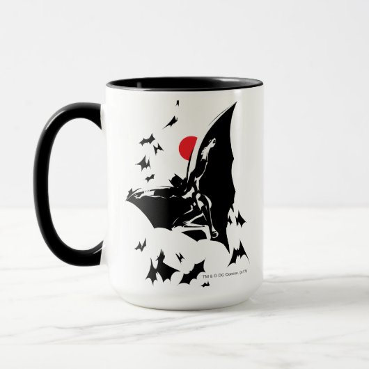 Justizielle Liga | Batman in der Cloud of Bats Pop Tasse (Links)