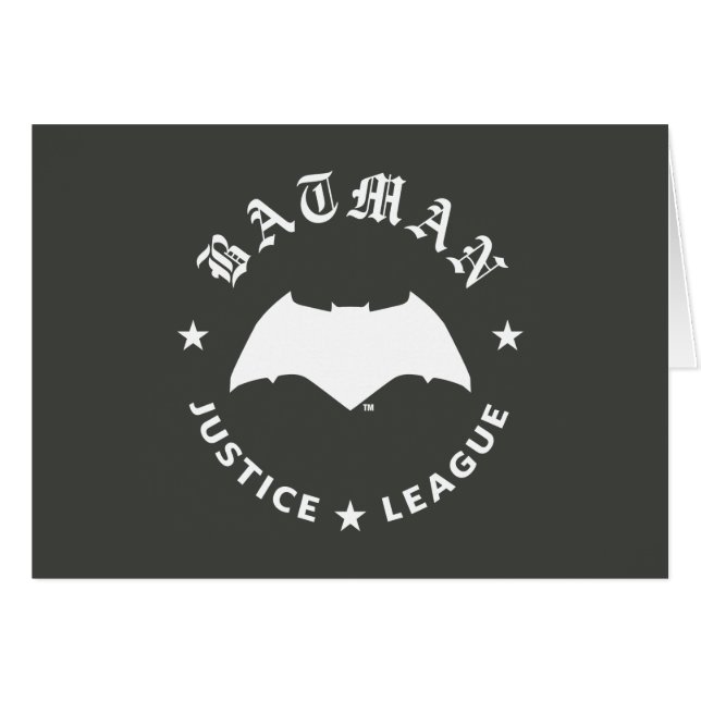 Justizielle Liga | Batman Retro Bat Emblem (Vorderseite (Horizontal))